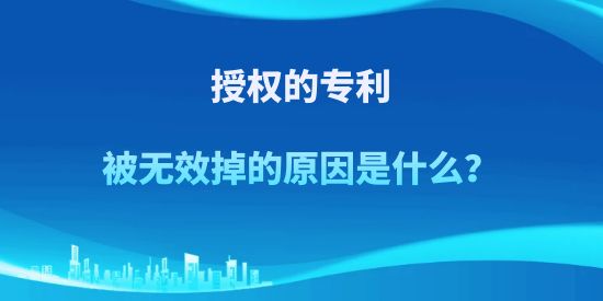 授權的專利被無效掉的原因是什么？