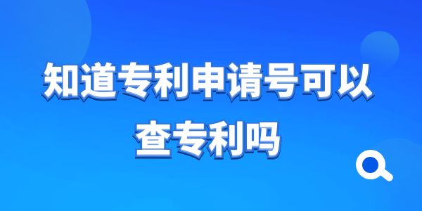 知道專利申請號可以查專利嗎,